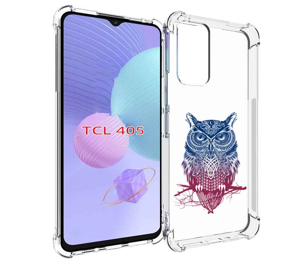 

Чехол MyPads хиппи сова для TCL 405, Tocco