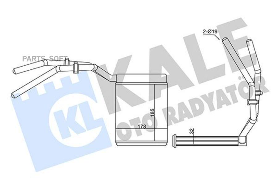 347390 Радиатор Печки Ford Focus/C-Max 1.4-2.0/1.8Tdci 04> KALE 347390