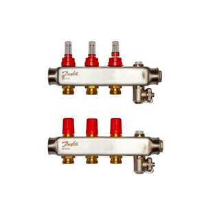 Danfoss Коллекторы Danfoss SSM-3F с расходомерами, 3 контура