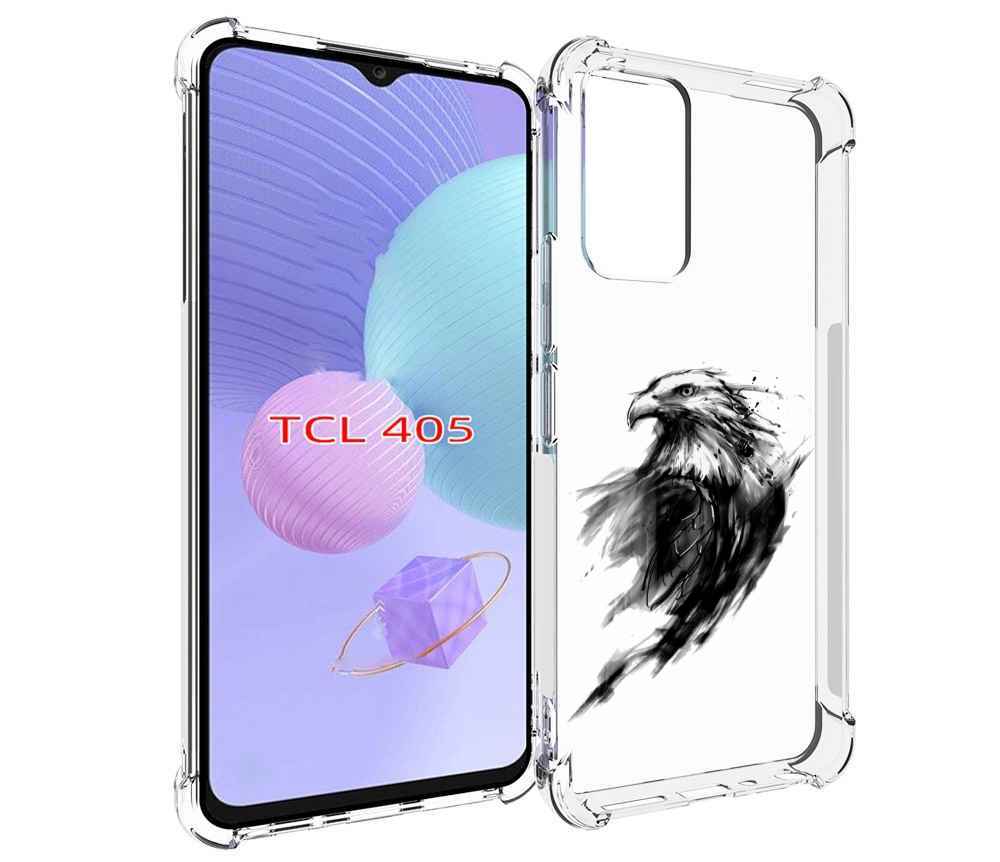 

Чехол MyPads чб птица для TCL 405, Tocco