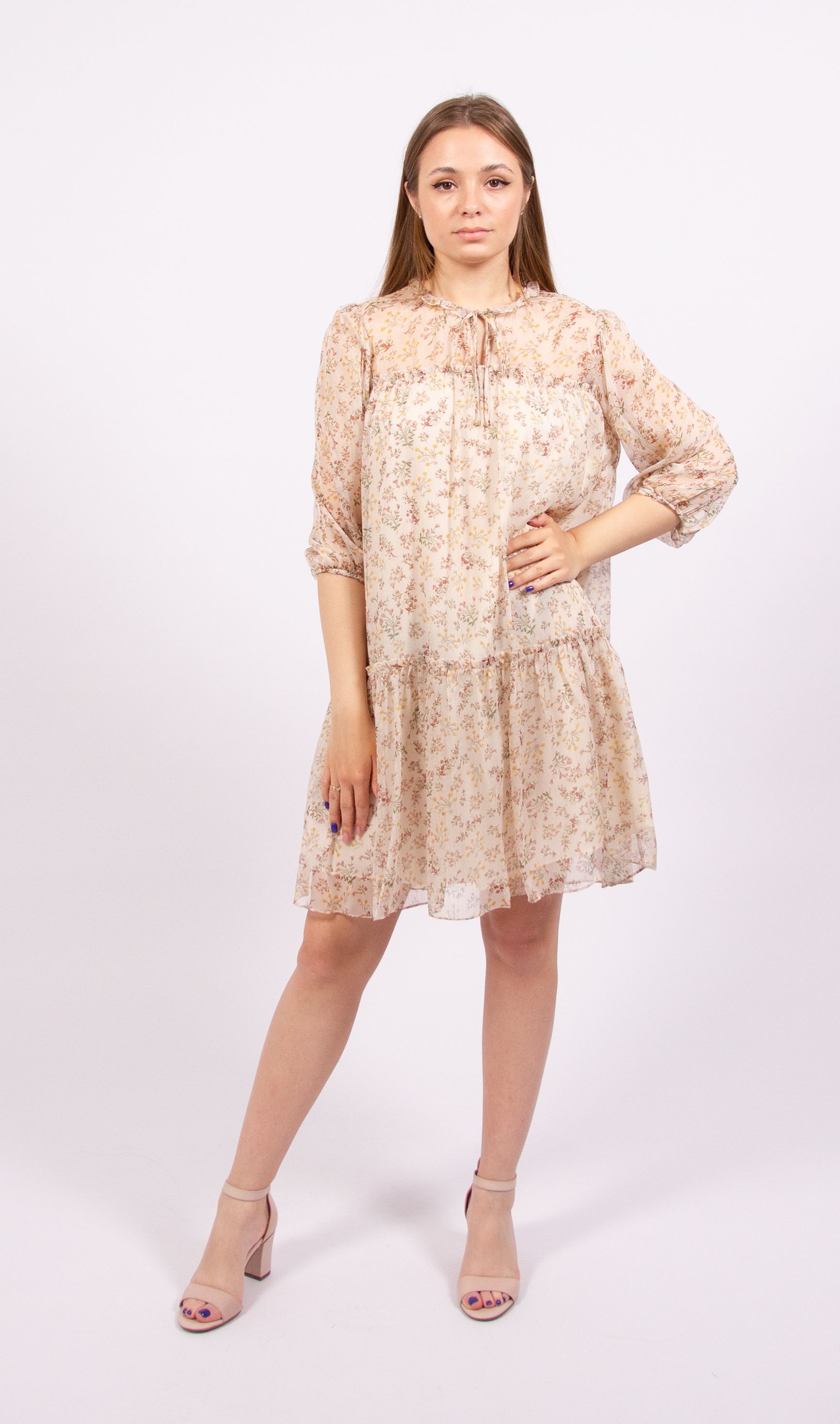 

Платье женское 365 clothes 25115 бежевое 44 RU, Бежевый, 25115