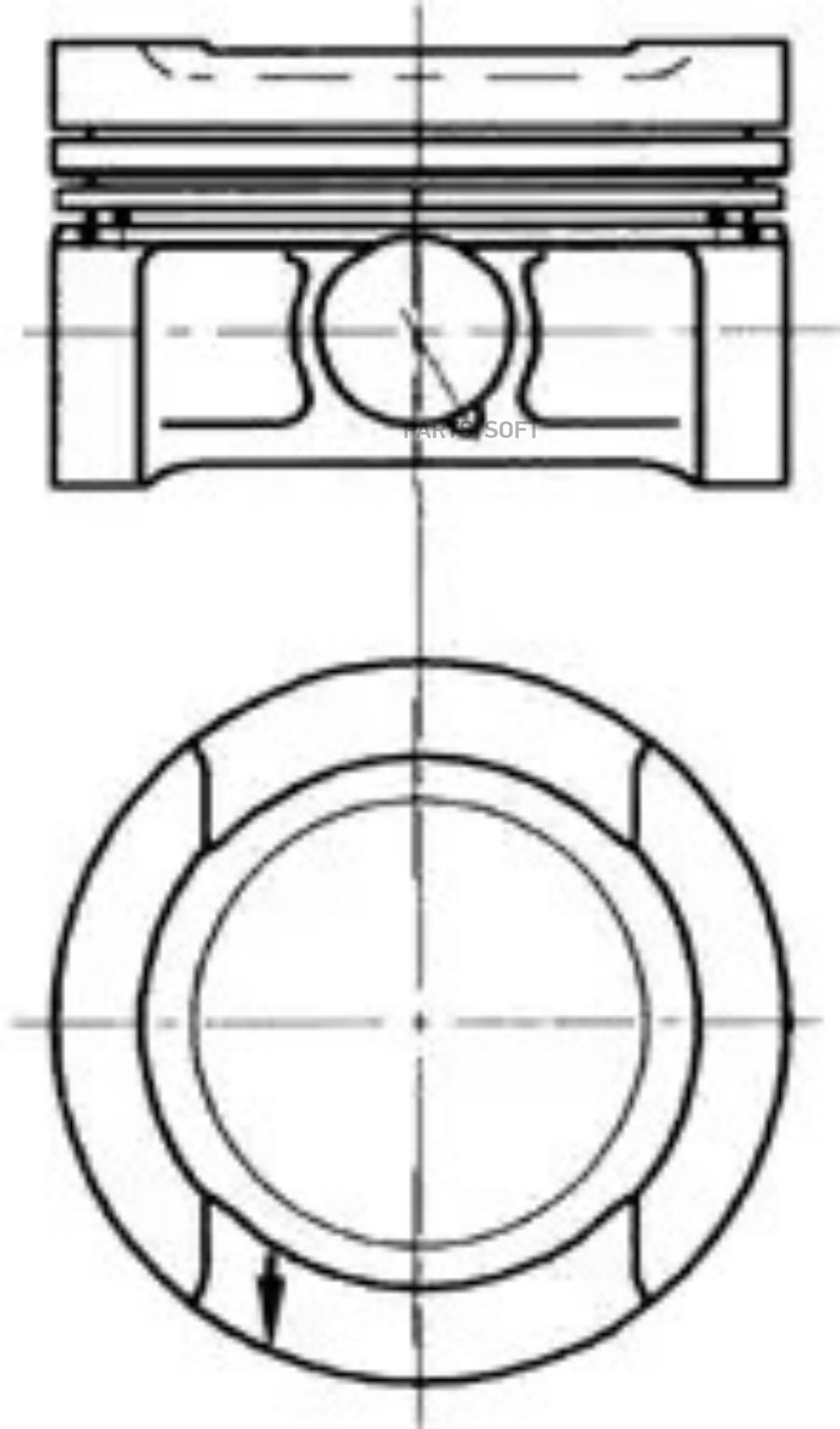 

Поршень KOLBENSCHMIDT dm.81.00x1.2x1.5x2.0 0.50
