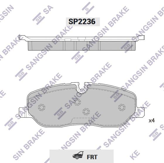 

Тормозные колодки Sangsin brake SP2236