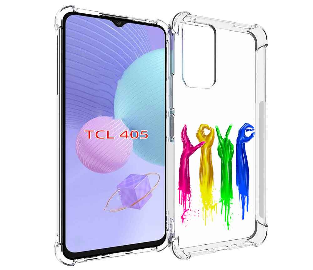 

Чехол MyPads яркие руки love для TCL 405, Tocco