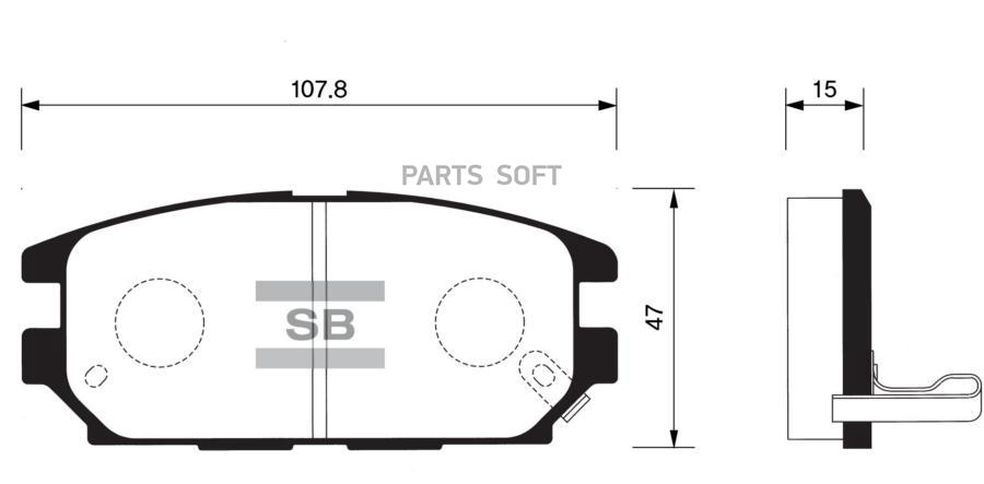 

Тормозные колодки Sangsin brake SP1069
