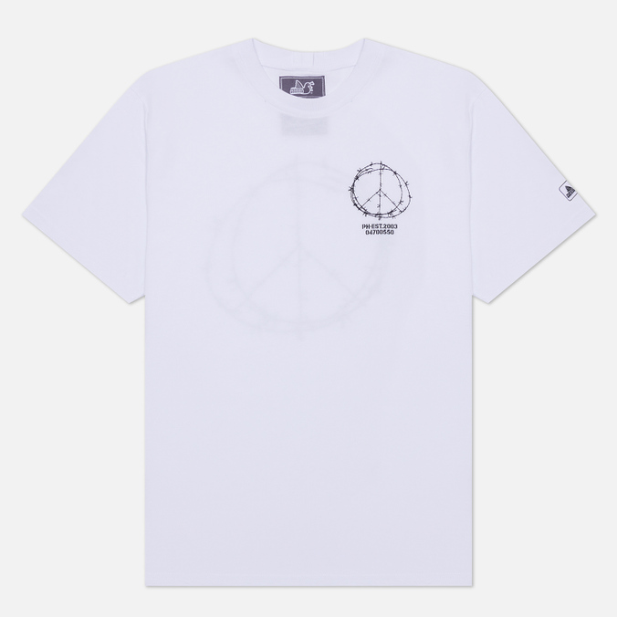 

Футболка мужская Peaceful Hooligan PHAW22PRITEE17-WHT белая S, PHAW22PRITEE17-WHT