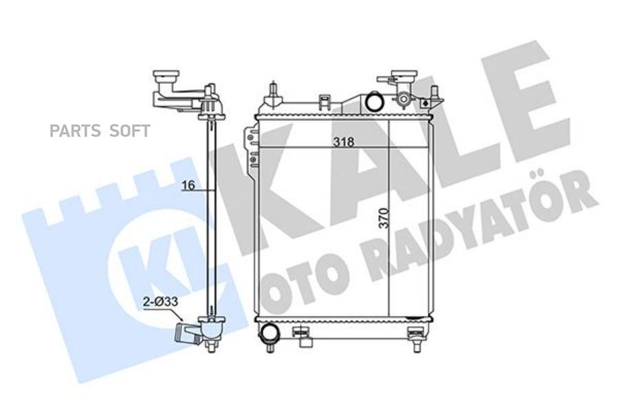 

KALE Радиатор двигателя HYUNDAI GETZ