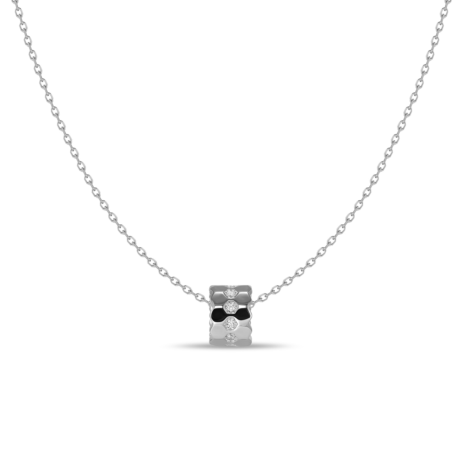 

Колье из серебра 50 см MIUZ Diamonds N2036-PR-646, фианит, N2036-PR-646