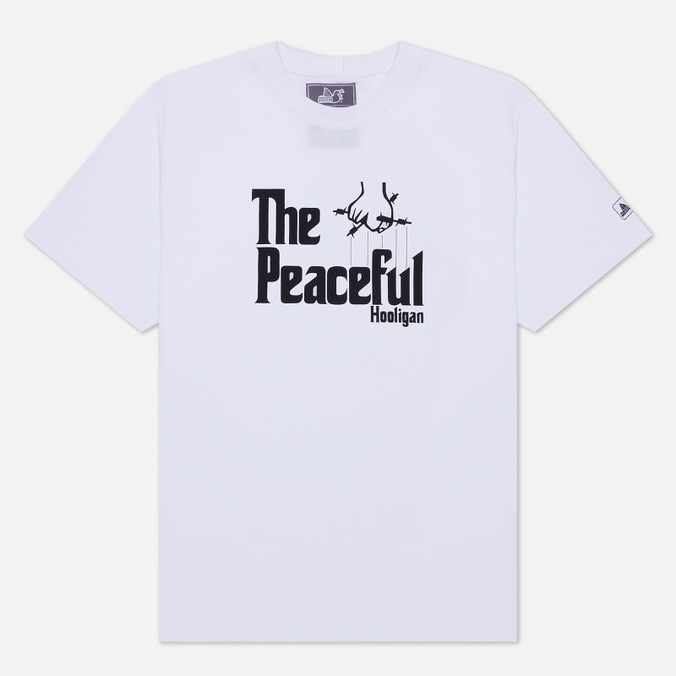 

Футболка мужская Peaceful Hooligan PHAW22PRITEE19-WHT белая S, PHAW22PRITEE19-WHT