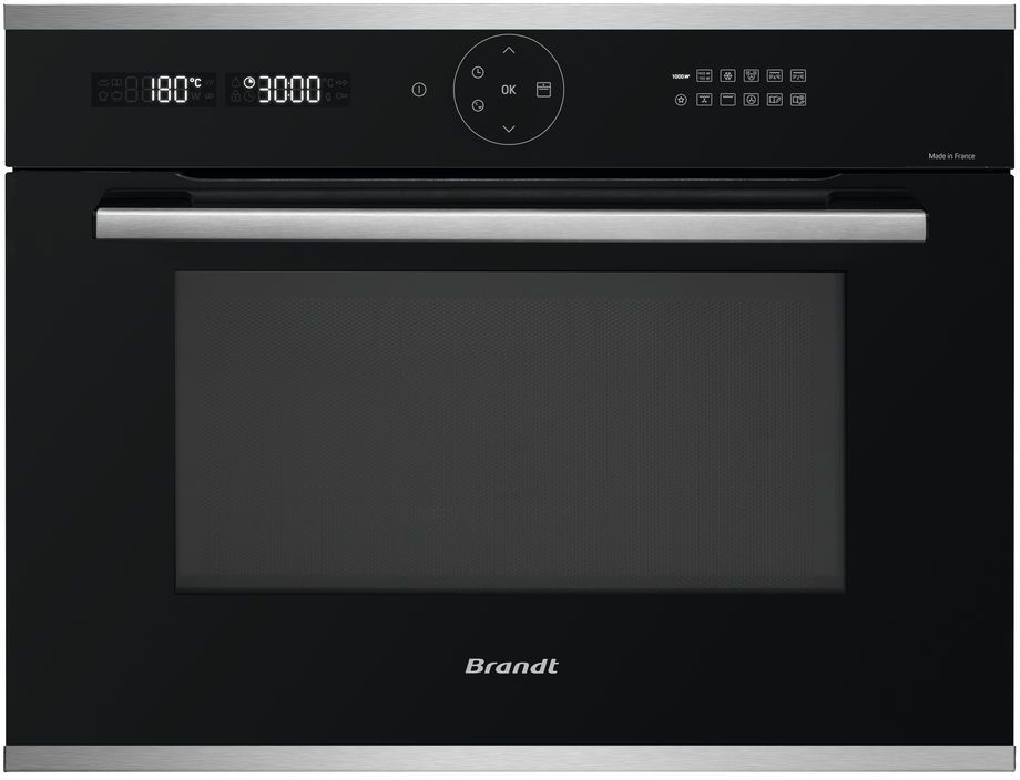 Встраиваемая микроволновая печь Brandt BKC7153LX черный