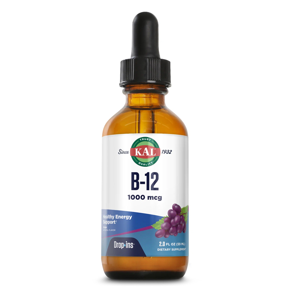 

Витамин B-12 KAL B-12 DropIns 1000 мкг 59мл, B-12 DropIns 59ml 1000 mcg