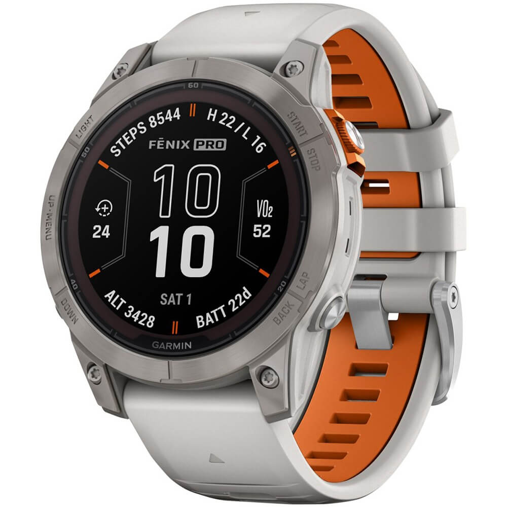 Смарт-часы Garmin Fenix 7 Pro Sapphire Solar серый/белый (155652)