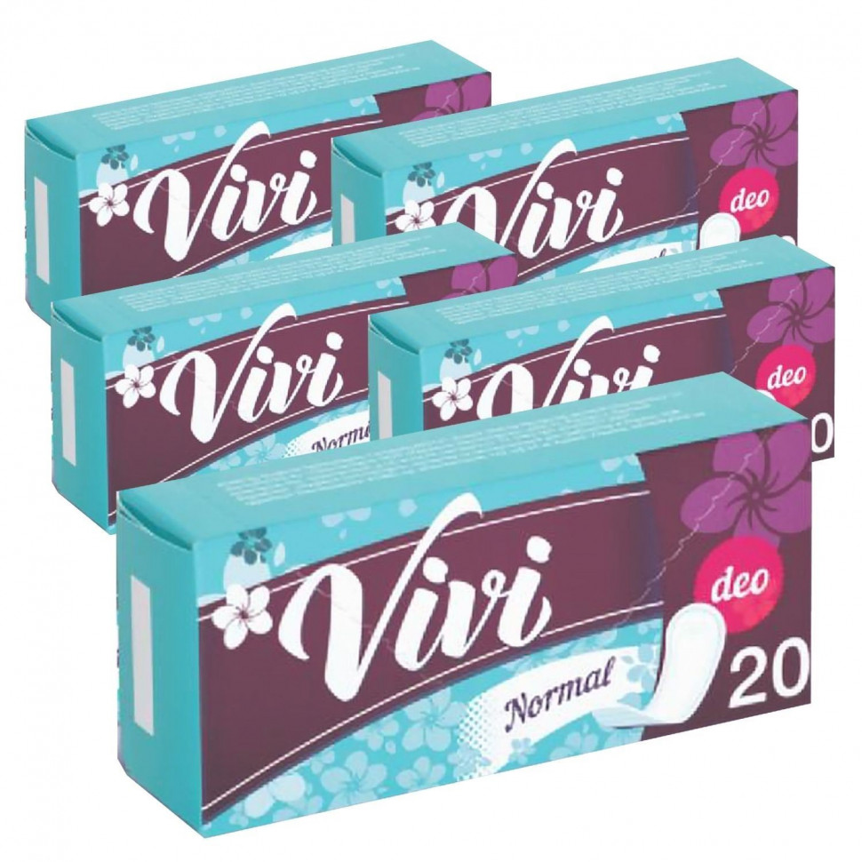 фото Прокладки vivi panty air & soft deo женские ежедневные 20 шт упаковка 5 шт