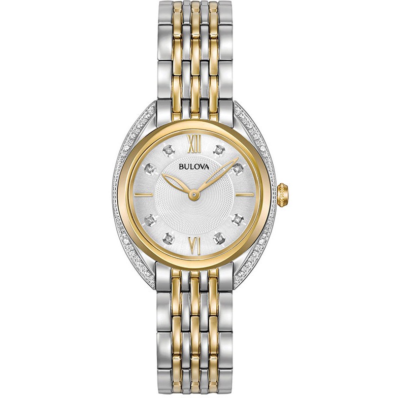 фото Наручные часы женские bulova 98r229 серебристые/золотистые