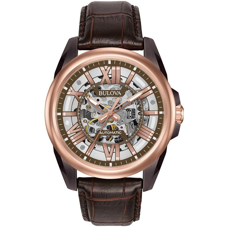 Наручные часы мужские Bulova 98A165 коричневые