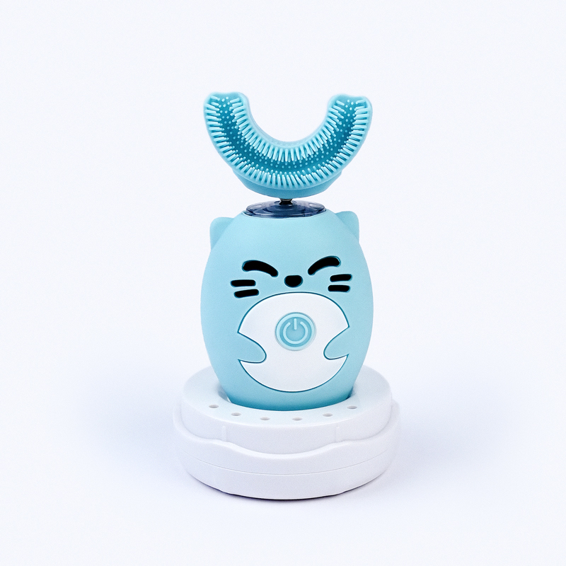 

Электрическая зубная щётка Baziator детская капа Kitty Smart U со стаканом голубая BH0040A, Kitty Smart U