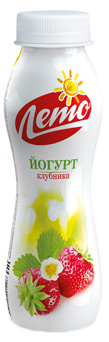 

Йогурт питьевой Лето Клубника 2,5% 300 г