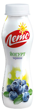 

Йогурт питьевой Лето Черника 2,5% 300 г