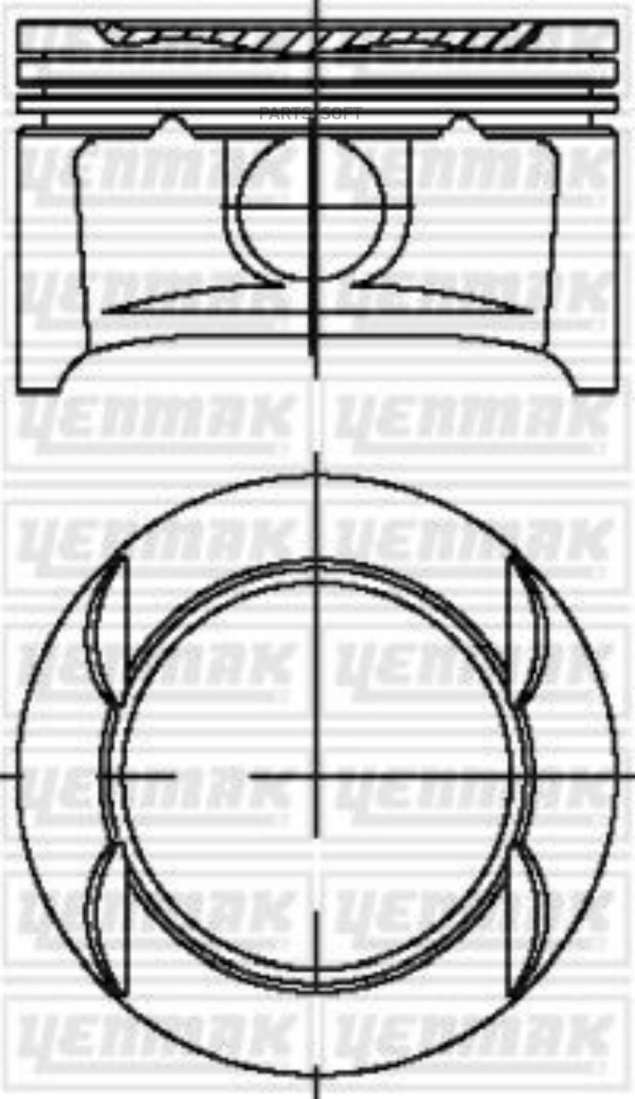 

YENMAK 31-04214-000 Поршень ДВС с кольцами Opel Astra/Corsa 1.4 16V X14XE =73.4 1.2x1.2x2