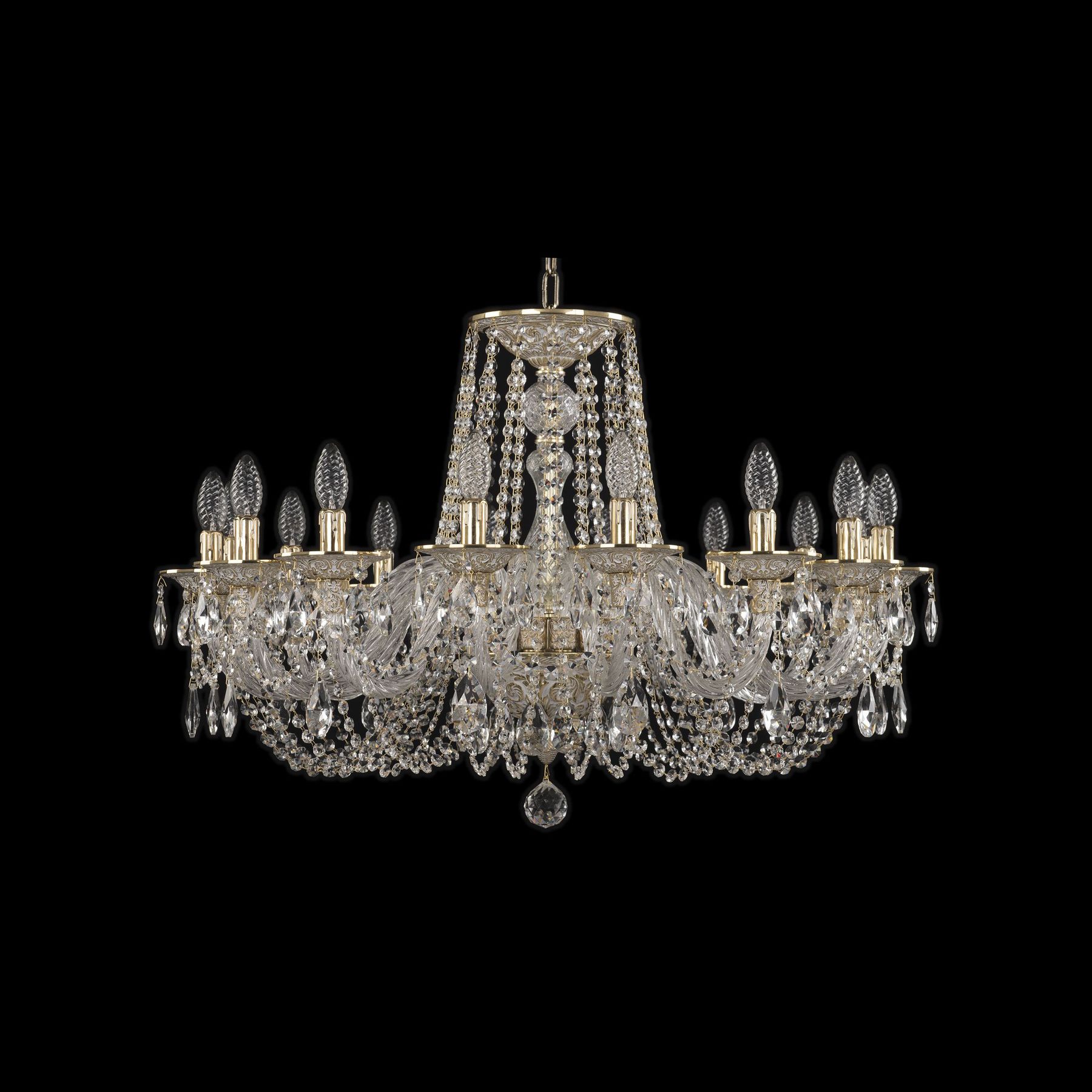 фото Хрустальная люстра 16102/16/300 gw bohemia ivele crystal