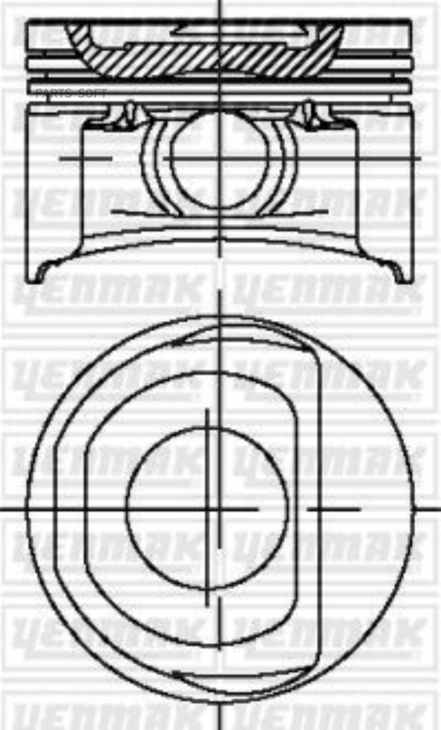

YENMAK 31-04266-000 Порш+палец,с кольцами 4шт