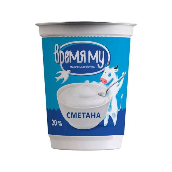 

Сметана Время му 20% 315 г