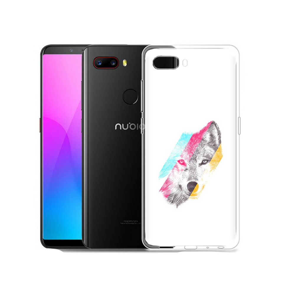 

Чехол MyPads Tocco для ZTE Nubia Z18 волк градиент (PT115657.463.268), Прозрачный, Tocco