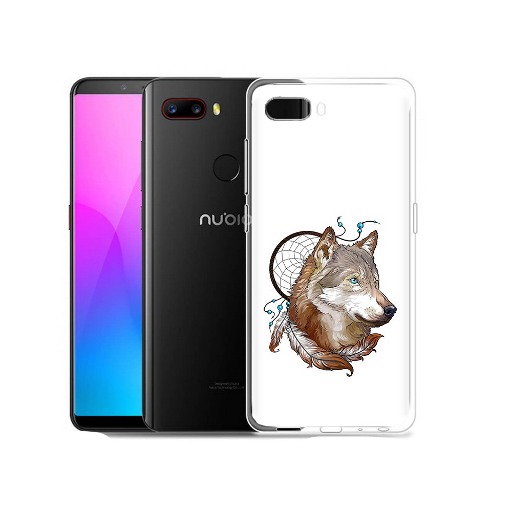 

Чехол MyPads Tocco для ZTE Nubia Z18 волк и ловец снов (PT115657.463.269), Прозрачный, Tocco