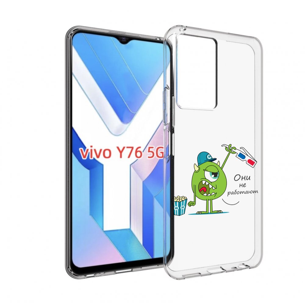 

Чехол MyPads Очки не работают для Vivo Y76 5G, Прозрачный, Tocco