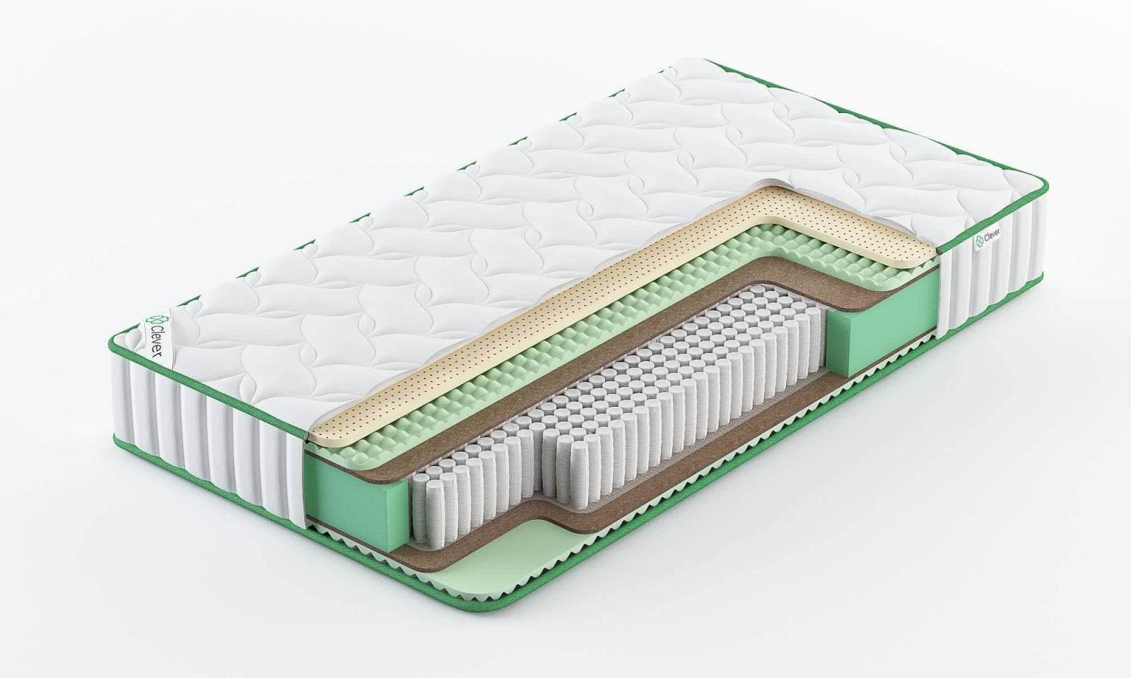 

Матрас Clever Life S1000 125x175, Белый, Life S1000