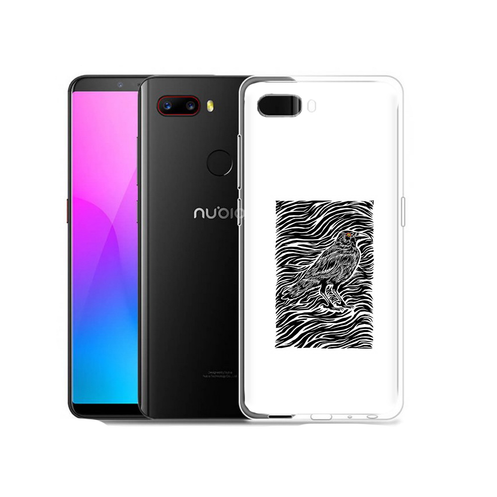

Чехол MyPads Tocco для ZTE Nubia Z18 ворон в абстракции (PT115657.463.272), Прозрачный, Tocco