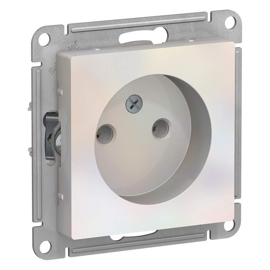 фото Механизм розетки schneider electric atlas design, арт. 662481, су, жемчуг, 3 шт.