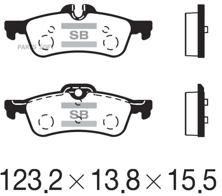 

Тормозные колодки Sangsin brake SP2244