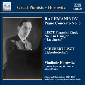 

Rachmaninov: Piano Concerto No. 3 / Liszt: Paganini Etudes (Horowitz) (1930) (1 CD)