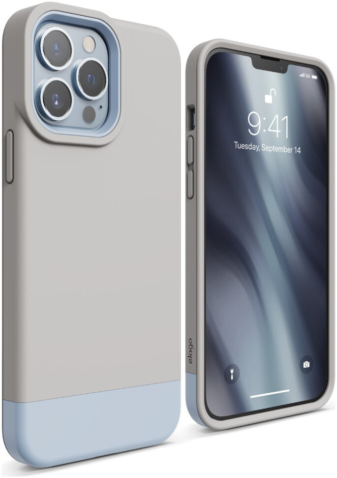 Чехол Elago Glide для iPhone 13 Pro Камень/Голубой (ES13GL61PRO-STLBL)