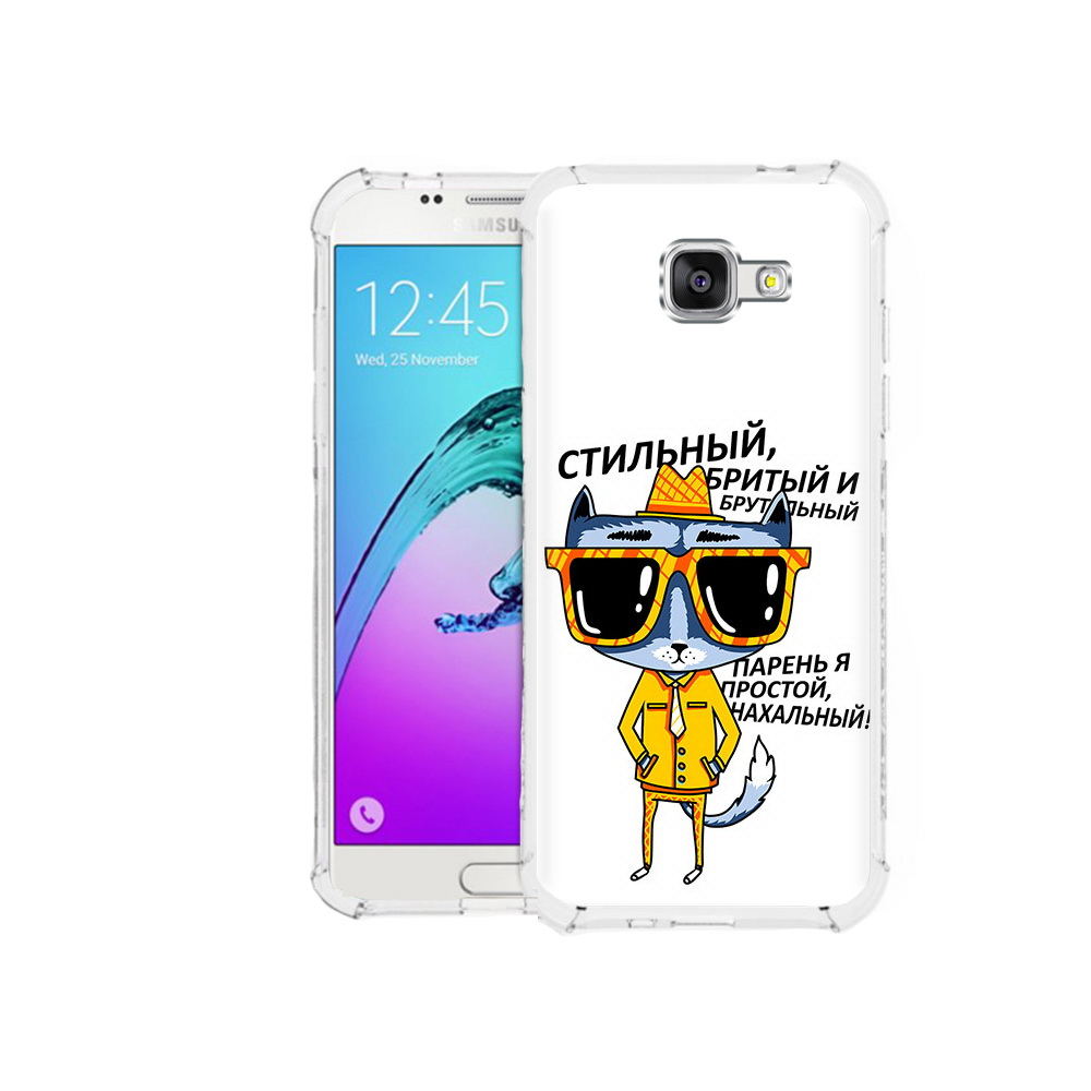 

Чехол MyPads Tocco для Samsung Galaxy A5 (2016) стильный кот (PT25252.581.625), Прозрачный, Tocco