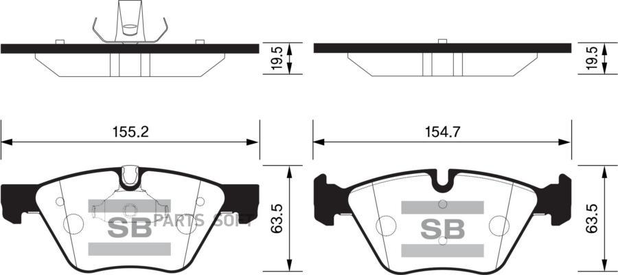 

Тормозные колодки Sangsin brake SP2159