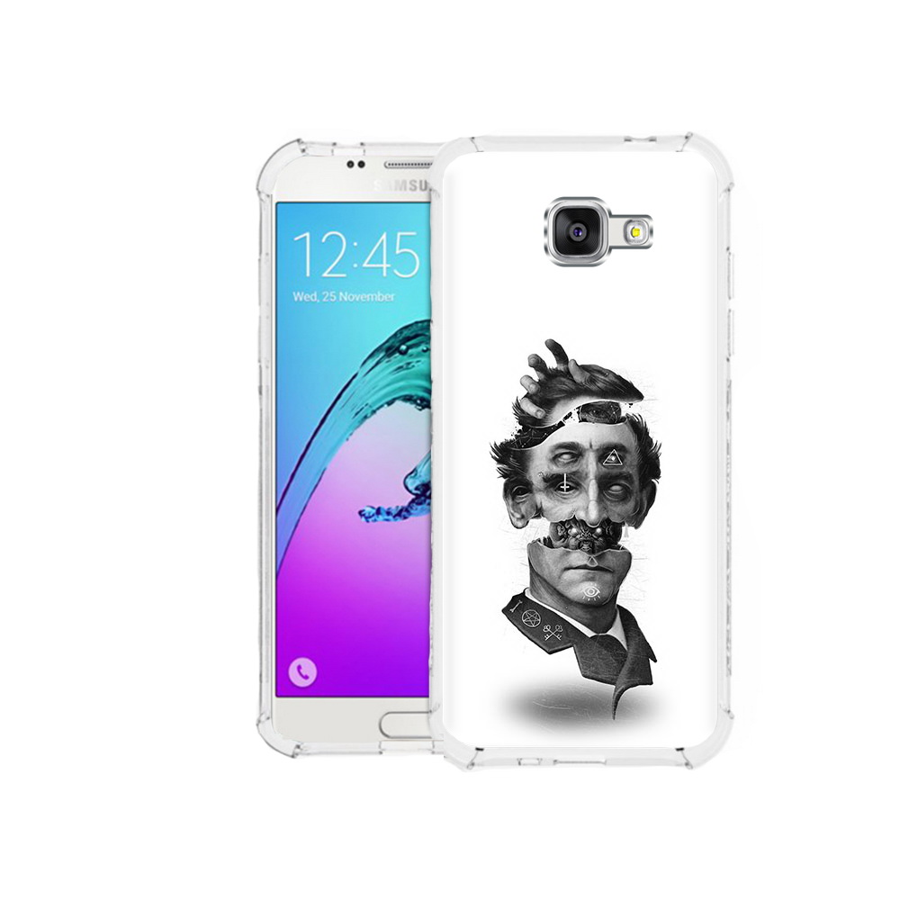 

Чехол MyPads Tocco для Samsung Galaxy A5 (2016) страшное лицо абстракция (PT25252.581.628), Прозрачный, Tocco