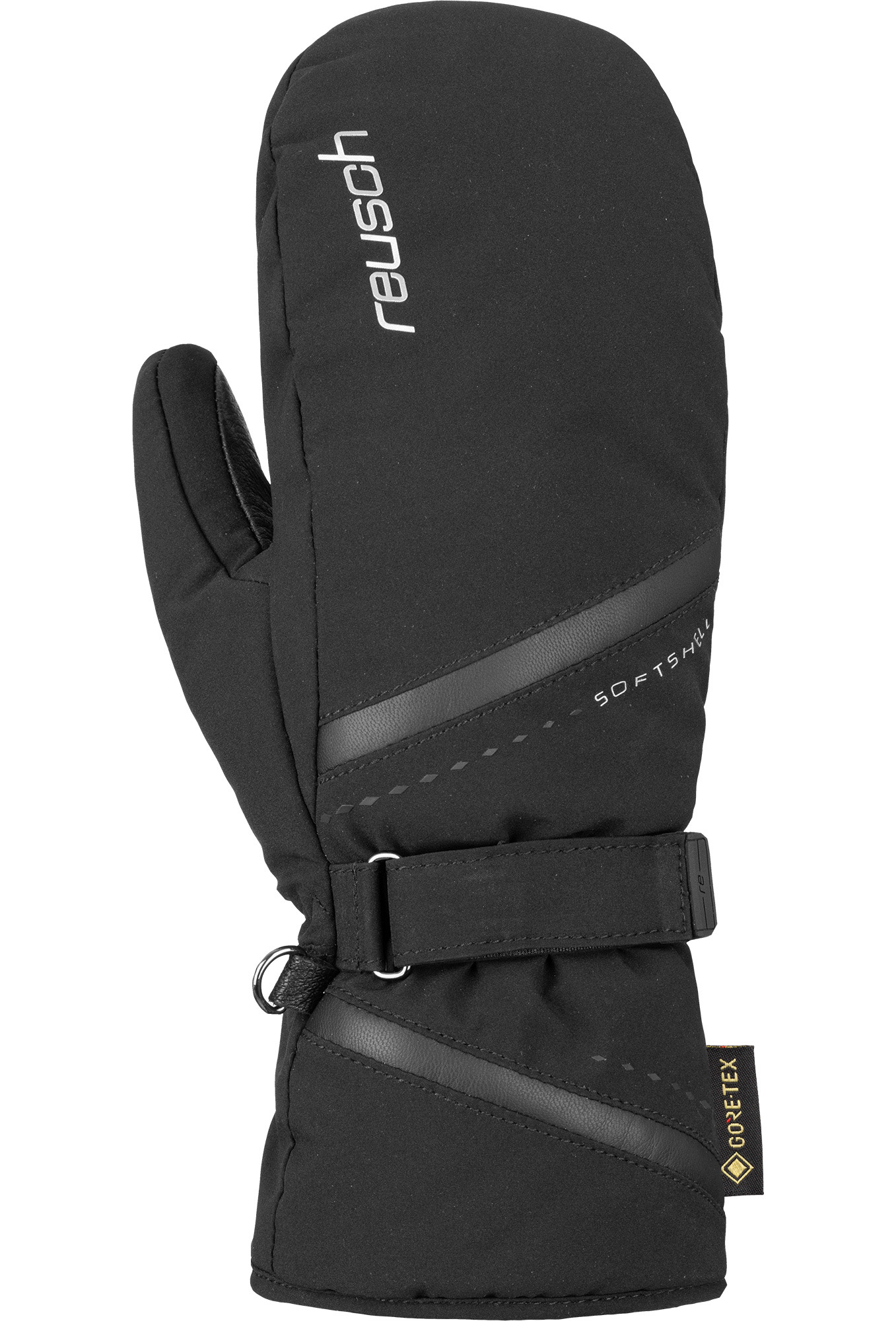 фото Варежки reusch alexa gxt mitten, 2021, black/silver, 6.5