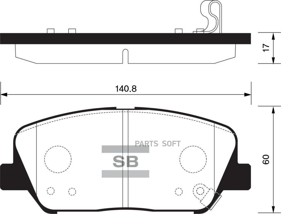 

Тормозные колодки Sangsin brake SP1403