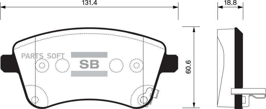 

Тормозные колодки Sangsin brake SP1515