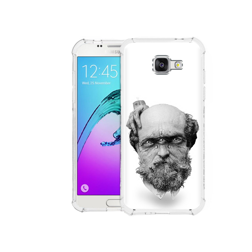 

Чехол MyPads Tocco для Samsung Galaxy A5 (2016) страшный бородатый мужчина абстракция, Прозрачный, Tocco