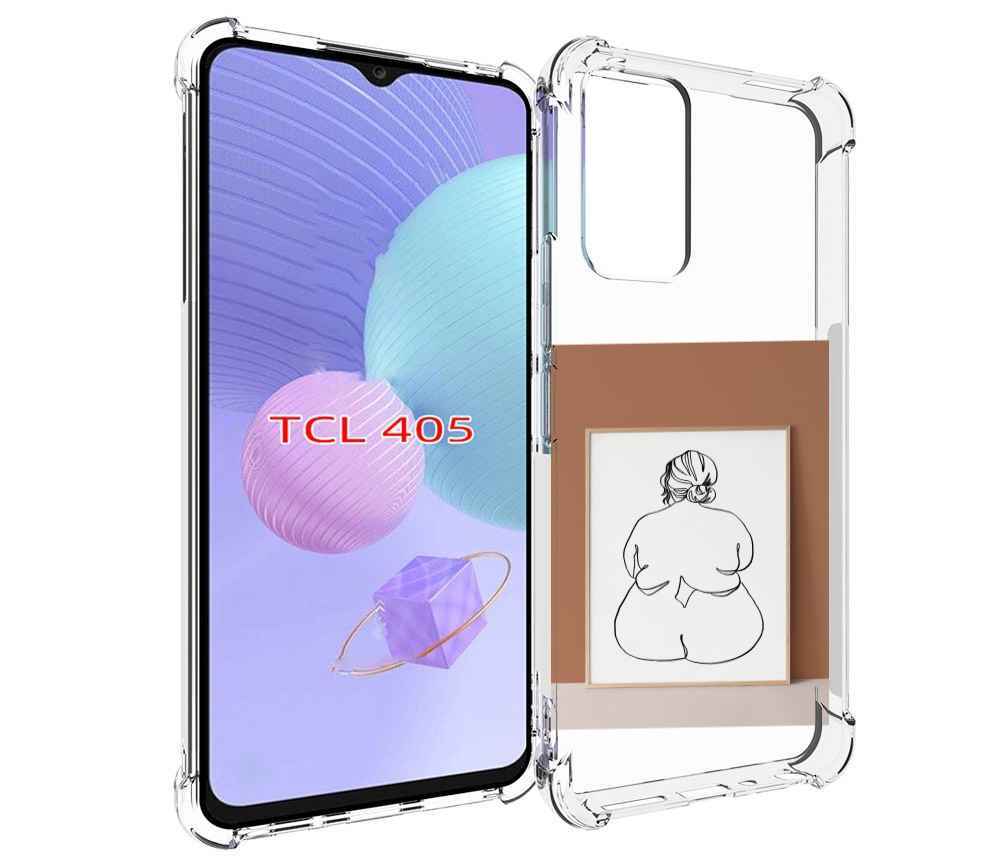 

Чехол MyPads Body Positive Female Figure Line Art женский для TCL 405, Tocco