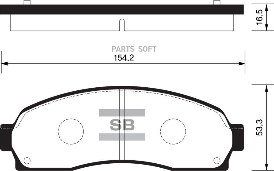 

Тормозные колодки Sangsin brake SP1369