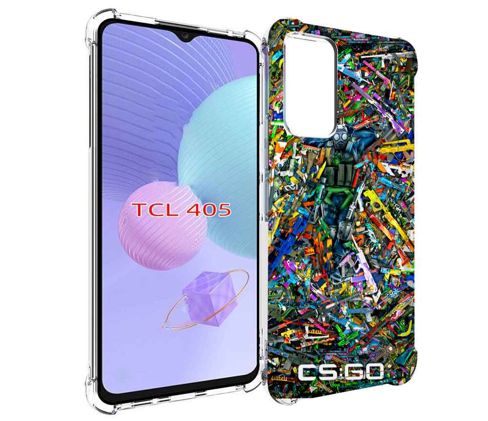 

Чехол MyPads CS GO guns skins мужской для TCL 405, Tocco