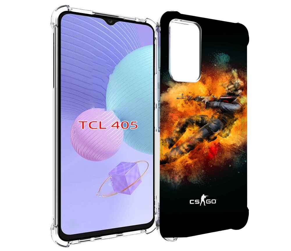 

Чехол MyPads CS-go-Контр-террорист мужской для TCL 405, Tocco