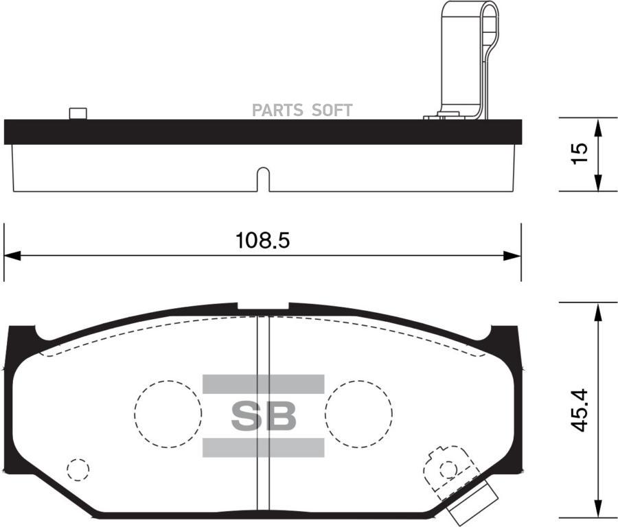 

Тормозные колодки Sangsin brake SP2086