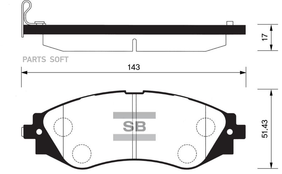 

Тормозные колодки Sangsin brake SP1102