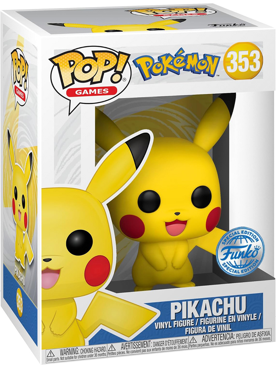 Фигурка POP! покемон Пикачу Pokemon Pikachu №353 9 см дополнение nintendo для игры покемон кки 10 бустеров pokemon xy8 турбо импульс рус