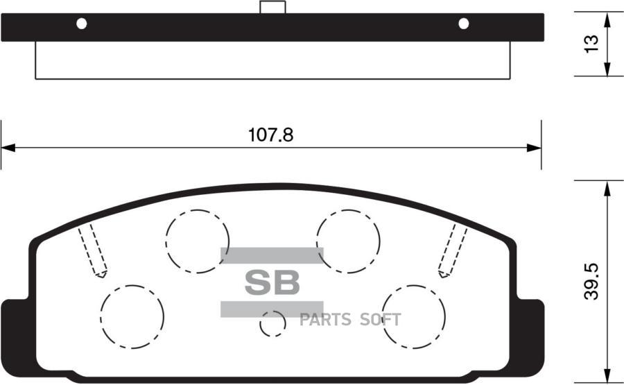 

Тормозные колодки Sangsin brake SP2028